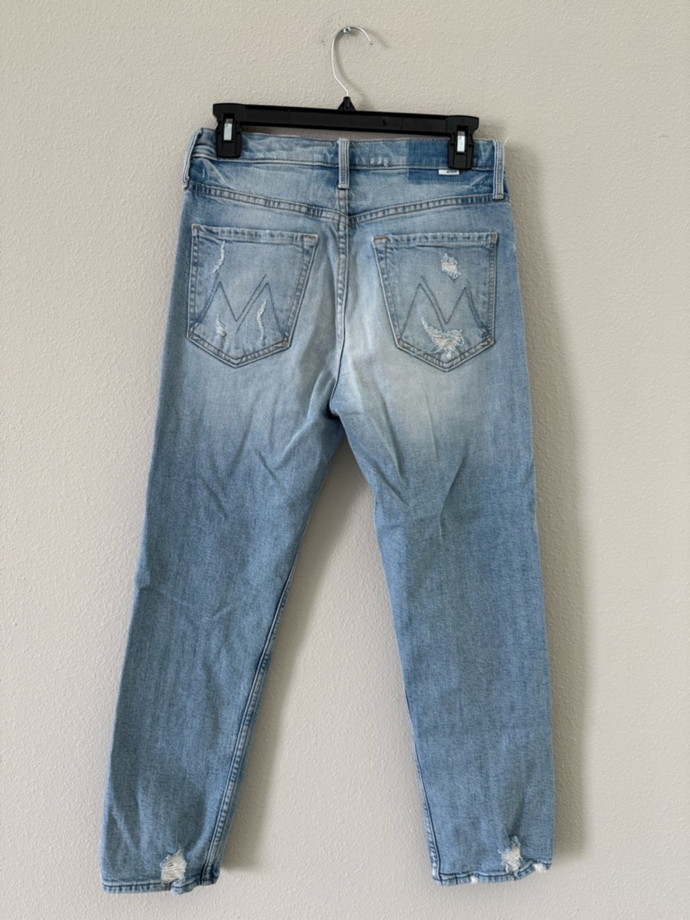 MOTHER Superior The Tomcat Light Wash Denim Jeans Distressed 27 - Picture 6 of 12